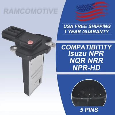 Sensor de flujo de masa de aire para Isuzu FTR FXR 7,8 L NQR NR 05-10 Foto 1 de 4