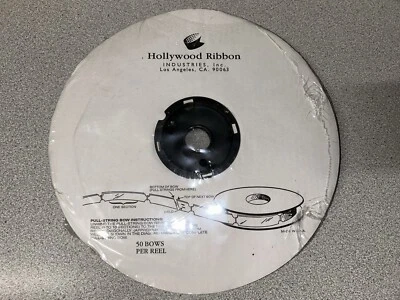 Hollywood Ribbon 4" Black Pull-String Bow Wedding Party Reception New in Package - Image 1 of 4