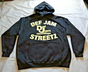 Vintage Def Jam Streetz Def Jam Recordings Glow in the Dark Hoodie - Size Large - Picture 1 of 4