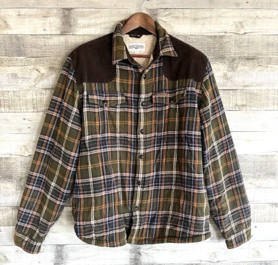 Field & Stream Rugged Sherpa Lined Flannel Jacket Shacked Men's L *READ **Brown* - Image 1 of 4