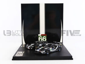IXO 1/43 - FGT43002SET2 - FORD 2 CARS SET GT40 MKII - LE MANS 1966 AND 2019