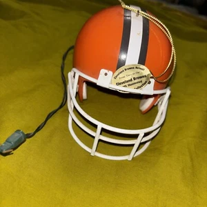 Casco Cleveland Browns 2004 NFL iluminado colección de Navidad - Imagen 1 de 8