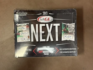 2013 SAGE NEXT AUTOGRAPHED FOOTBALL BOX FACTORY SEALED - Picture 1 of 2
