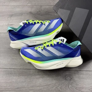Adidas Adizero Adios Pro 3 'Blu Cobalto / Limone' - Taglia UK 6.5 / EU 40 - NO SCATOLA - Foto 1 di 10