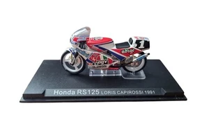 Scale Model Motorbike Honda RS 125 Loris Capirossi 1991 No 1 - Picture 1 of 5