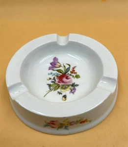 Rare Royal Safe Floral Porcelain Ashtray Made In Germany - Picture 1 of 6
