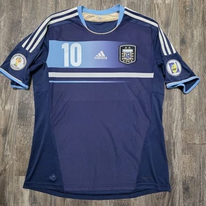 2012 Adidas Argentina Away Soccer Jersey Lionel Messi Men L Conmebol World Cup - Picture 1 of 11