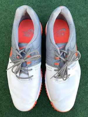 Nike Golf Spikes 628533-003 Men’s Size 9 Grey & Orange - Image 1 of 4