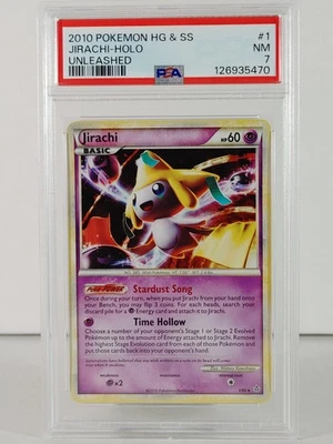 Jirachi - HG & SS Unleashed - 1/95 - Holo Rare - 2010 - PSA 7 - Image 1 of 2