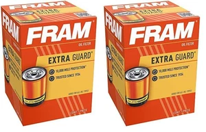 FRAM Extra Guard PH5, 10K Mile Change Interval Spin-On Oil Filter Pack of 2 - Picture 1 of 6