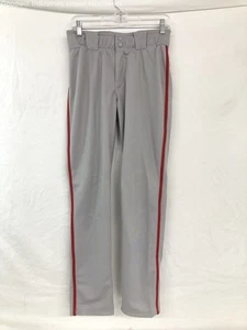 NWT Youth Adidas Gray & Red Open Hem Baseball Pants YICN Pro Pip OH Size XL - Picture 1 of 5
