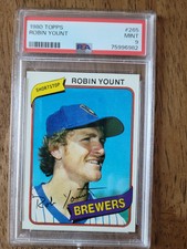 1980 Topps PSA 9 Robin Yount HOF