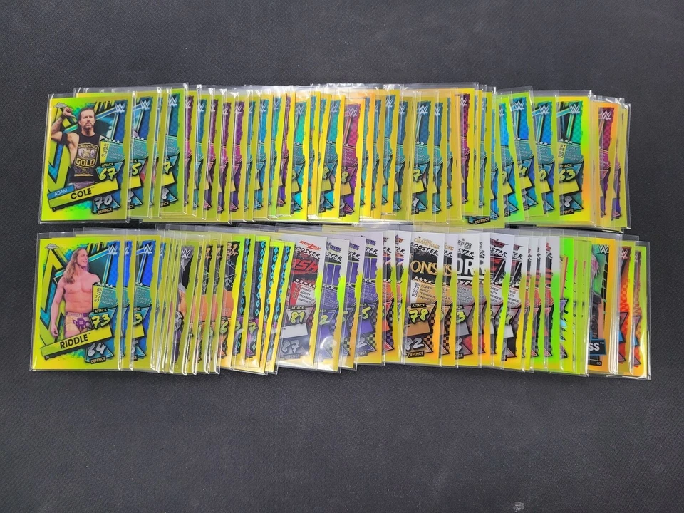 2021 Topps Chrome WWE Slam Attax Yellow Refractor /99 #1-200 Pick Your Card - Image 1 of 1