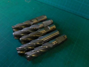 5 Pieces 3/4" BTC M42 Cobalt 4 Flute Finishing End Mills - Picture 1 of 6