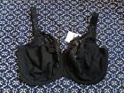 Prima Donna Deauville Underwired Black Bra Size 34H  NEW WITH TAGS!