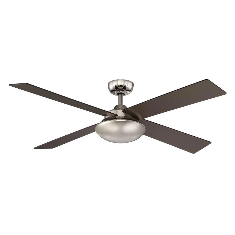 Hampton Bay AL663B-LN Spoleto II 52" Liquid Nickel Ceiling Fan with Wall Control - Image 1 of 1