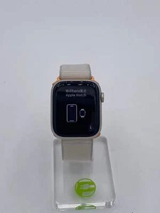 GPS Only Apple Watch Series 9 45MM Silver Aluminum Starlight Sport Loop A2980 - Photo 1 sur 7