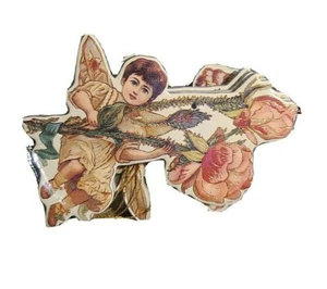 Juego de 6 decoraciones colgantes estampadas a presión con estampado de oro de hada de flores Shackman - Imagen 1 de 11