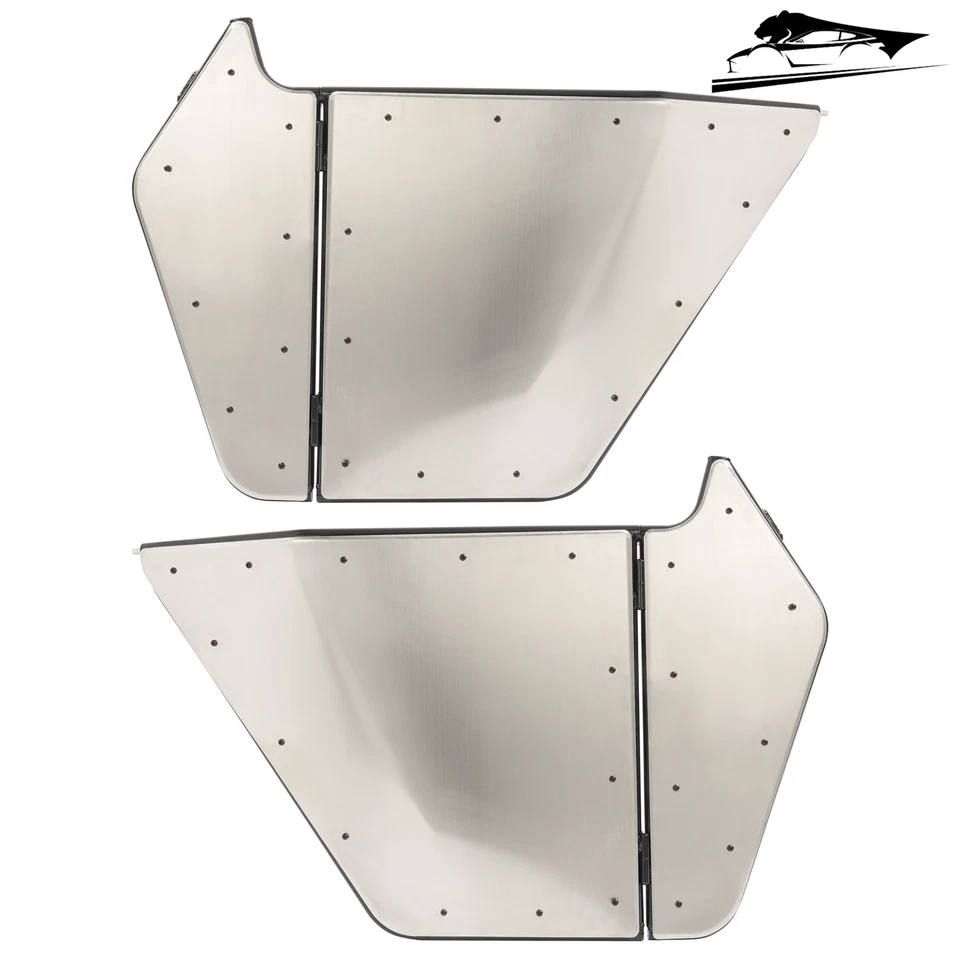 2PCS Steel Black Full Door For Yamaha Rhino 4x4 2007-2013 W/Assembly Accessories - Image 1 of 4