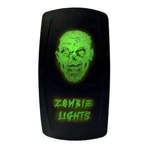 Green "Zombie Lights" On/Off Rocker Switch Fits Grand Cherokee Wrangler Crawler - Bild 1 von 7