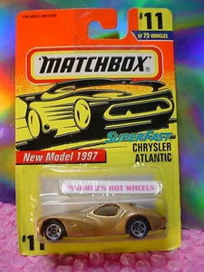 New Model 1997 Matchbox Super Fast CHRYLSER ATLANTIC #11/75 ☆ gold;5sp ☆ - Picture 1 of 2