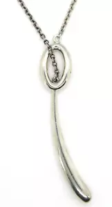 Collar de cadena Lariat de plata esterlina 925 estilo modernista RLM Studio - Imagen 1 de 6