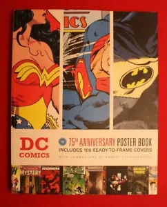DC Comics The 75th Anniversary Poster Book Superman Batman Green Arrow Flash '10 - Picture 1 of 12