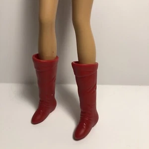 GSK Barbie Puppe Größe rote Stiefel Schuhe #01 (Puppe nicht enthalten) - Bild 1 von 9