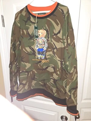 Auténtico Suéter Ralph Lauren 2xb Polo Country Camo Oso Nuevo Con Etiquetas Foto 1 de 4
