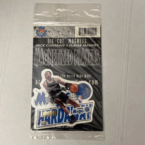 1996 NBA DIE-CUT MAGNETS ~ ANFERNEE HARDAWAY ~ ORLANDO MAGIC ~ NEW SEALED Cover