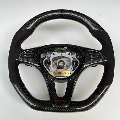For Mercedes-Benz  13-17 CLA250 C180 C300 GLA200 Custom Carbon Steering Wheel - Image 1 of 4