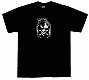 Kids Jug of Rum Skull and Bones Pirate T-Shirt Black  - Picture 1 of 1