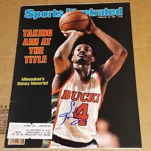 SIDNEY MONCRIEF Milwaukee Bucks SIGNED AUTOGRAPHED 1982 SPORTS ILLUSTRATED SI - Picture 1 of 1