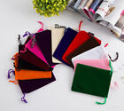 10X Small Gift Bag Velvet Cloth Drawstring Bag Jewelry Wedding Ring Pouch Favors