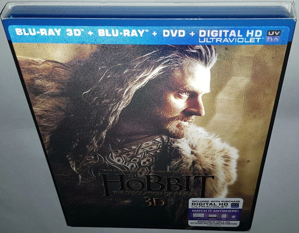 THE HOBBIT THE DESOLATION OF SMAUG 3D BRAND NEW SEALED BLURAY & R1 DVD COMBO - Image 1 of 1