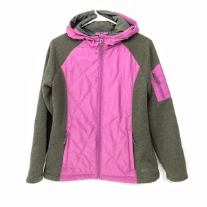 REI Girls Size XL ( 18) Hooded Jacket Soft Fleece Sleeves and Side Panels - Picture 1 of 7