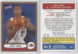 2004-05 Topps Bazooka Gold Eric Snow #38