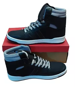 Levi's BB Herren schwarz/grau runde Spitze Schnürschuhe Hoch Turnschuhe Größe 12M Neu mit Karton - Bild 1 von 10