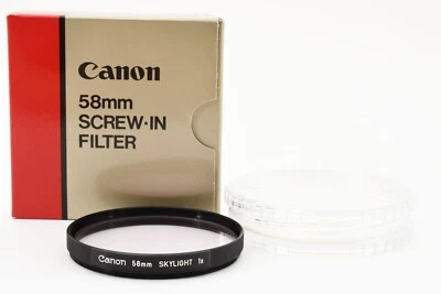 **TOP MINT+ Almost unused** Canon 58mm Screw-In Filter Skylight 1x Japan 2148104 - Image 1 of 4