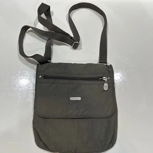 Baggallini Nylon Flap Zip Cross Body Purse Utility Bag Gray Medium - Bild 1 von 16