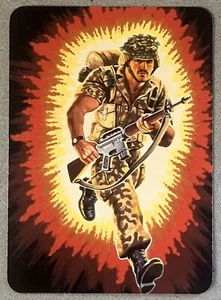 1986 Hasbro G.I. Joe Series 1 Action Card # 18 Footloose Infantry Trooper ARAH - Picture 1 of 2