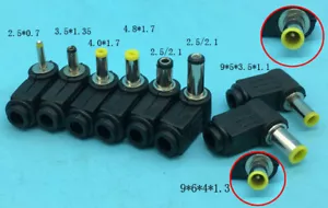 Connettore Jack Spina DC Angolo Retto a Forma di L 0,7mm 1,1mm 1,35mm 1,7mm 2,1mm 2,5mm - Foto 1 di 17