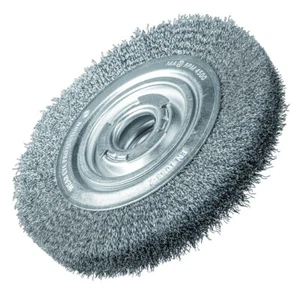 1 x 150mm x 20 x 50.8mm Bench pedestal wire wheel 0.3m crimped cleaning metal - Picture 1 of 2