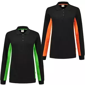 Mujeres Camisa Polo Lisa Damas Sudadera Manga Larga Trabajo Deportes Suéter S - 7XL - Imagen 1 de 21