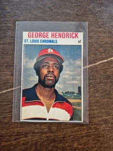 1979 Hostess George Hendrick St Louis Cardinals Hand Cut - Bild 1 von 2