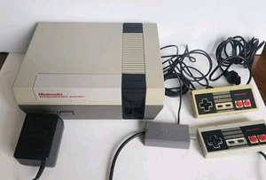 Original NES / Nintendo Console - with Controllers and Cables (Tested) - Picture 1 of 11