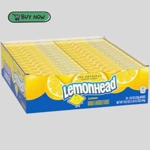 Lemonhead Hard Lemon Candy, 0.8 Ounce Boxes (Pack of 24) New... - Picture 1 of 3