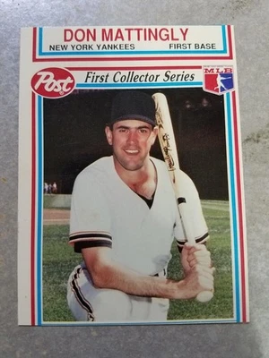Don Mattingly Will Clark 1990 Post Collector Series Miscut Oddball - Image 1 of 4