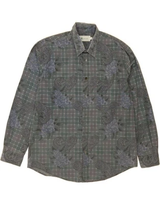 HUNTER Mens Shirt XL Green Floral Cotton DG54 - Image 1 of 4