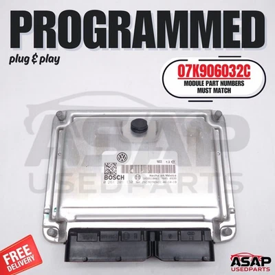 📍 PROGRAMADO PLUG & PLAY ECM ECU 2.5L VW VOLKSWAGEN BEETLE 2006-2008 07K906032C Foto 1 de 4
